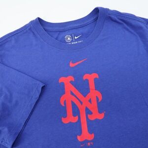 Nike‎ New York Mets MLB Baseball Royal Blue Short Sleeve Tee Shirt Women's Large